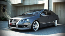 VW PASSAT B6 ( R-LINE LOOK ) 2005-2010 Addon till Främre Stötfångare Maxton Design